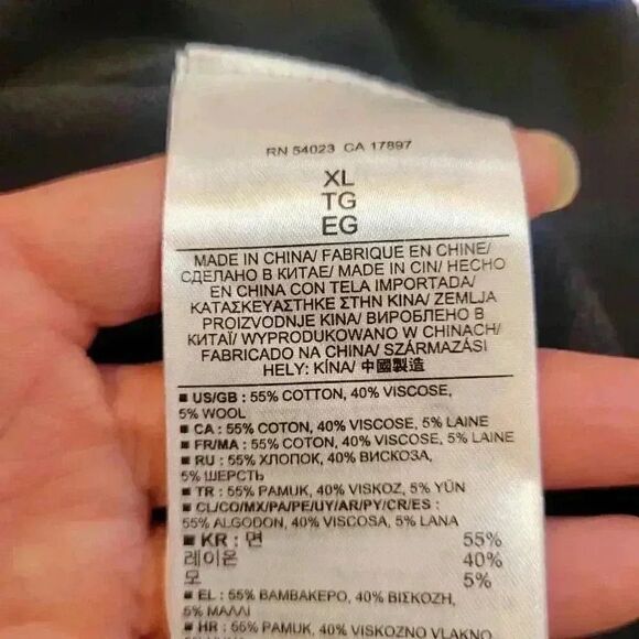 Banana Republic Women's Black Cotton/Viscose/Wool Gauzy Knit Open Front Front Ca - Picture 5 of 11